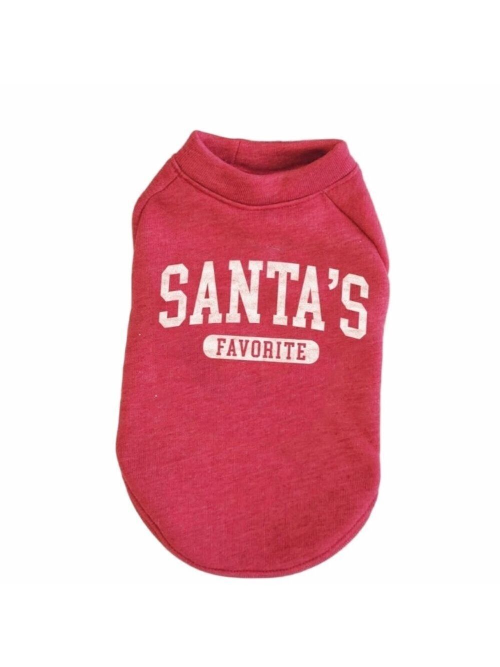 Pet Sweater with Santa's Favorite Print